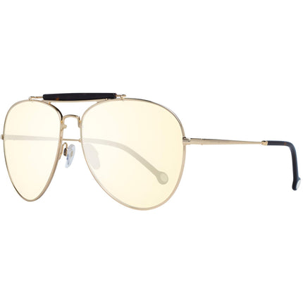 Tommy Hilfiger Unisex Sunglasses - Gold Full Rim Frame Grey Lens | TH 1808/S 0J5G/FQ ,