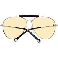 Tommy Hilfiger Unisex Sunglasses - Gold Full Rim Frame Grey Lens | TH 1808/S 0J5G/FQ ,