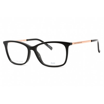 Tommy Hilfiger Women's Eyeglasses - Black Full Rim Cat Eye Frame | Th 1589 0807 00 ,