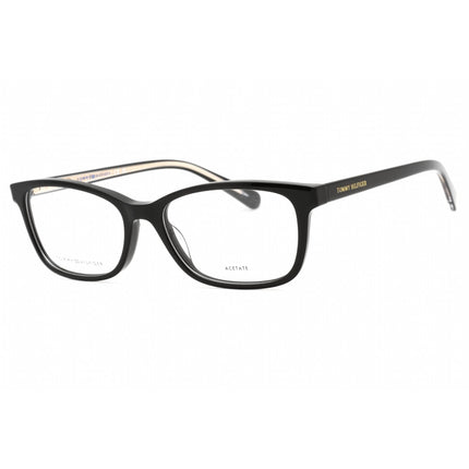 Tommy Hilfiger Women's Eyeglasses - Black Metal Rectangular Frame | TH 1889 0807 00 ,
