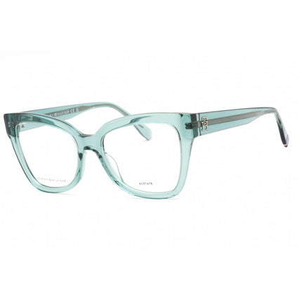 Tommy Hilfiger Women's Eyeglasses - Green Full Rim Cat Eye Frame | TH 2053 01ED 00 ,