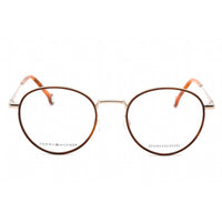 Tommy Hilfiger Women's Eyeglasses - Light Gold Full Rim Round Frame | TH 1820 03YG 00 ,