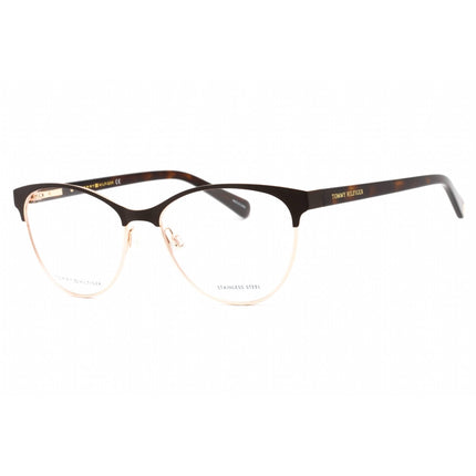 Tommy Hilfiger Women's Eyeglasses - Matte Brown Gold Full Rim Frame | TH 1886 0UFM 00 ,