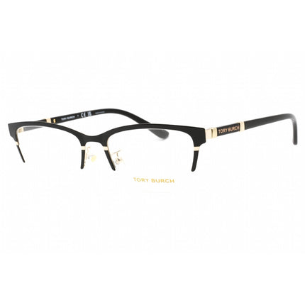 Tory Burch Women's Eyeglasses - Brown/Shiny Gold Metal Half Rim Frame | 0TY1069 3304 ,