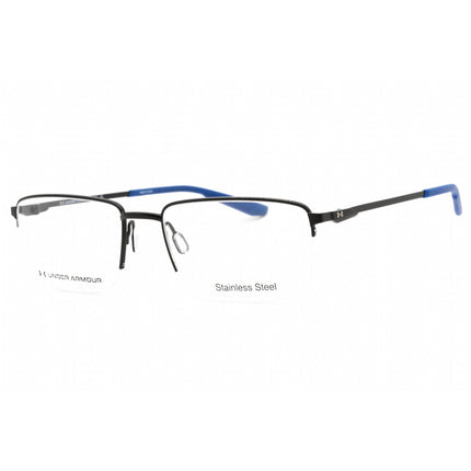 Under Armour Men's Eyeglasses - Matte Black Half Rim Rectangular | UA 5016/G 0003 00 ,