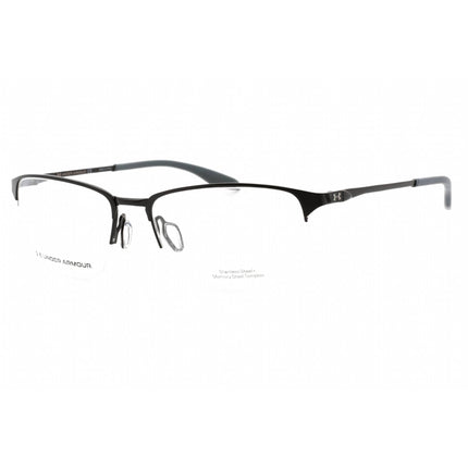 Under Armour Men's Eyeglasses - Matte Black Metal Half Rim Frame | UA 5047/G 0003 00 ,