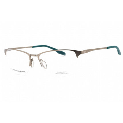 Under Armour Men's Eyeglasses - Matte Ruthenium Teal Half Rim | UA 5047/G 0Z0G 00 ,