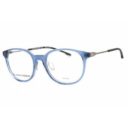 Under Armour Unisex Eyeglasses - Blue Crystal Full Rim Oval Frame | UA 5033/G 0OXZ 00 ,
