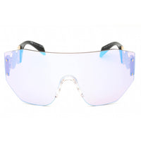 Versace Unisex Sunglasses - Gold/Black Metal Rimless Shield Frame | 0VE2258 1002MA ,