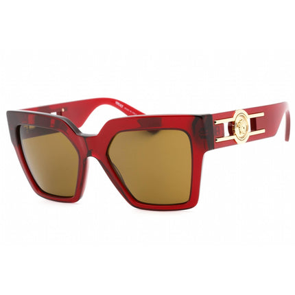 Versace Women's Sunglasses - Bordeaux Plastic Frame Dark Brown Lens | 0VE4458 543073 ,