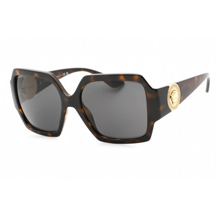 Versace Women's Sunglasses - Dark Havana Full Rim Rectangular Frame | 0VE4453 108/87 ,