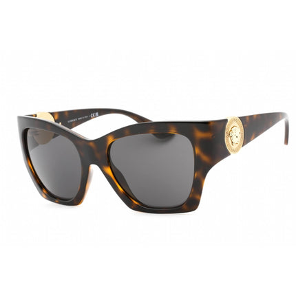 Versace Women's Sunglasses - Dark Havana Plastic Frame Dark Grey Lens | 0VE4452 108/87 ,