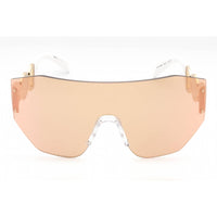 Versace Women's Sunglasses - Gold/White Metal Rimless Shield Frame | 0VE2258 10027J ,