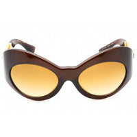 Versace Women's Sunglasses - Transparent Brown Full Rim Plastic Frame | 0VE4462 54462L ,