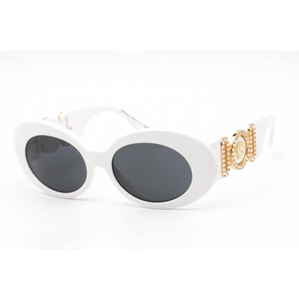 Versace Women's Sunglasses - White Plastic Frame Dark Grey Lens | VE4426BU 314/87 ,