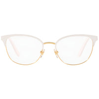 Vogue Unisex Eyeglasses - Top White/Gold Metal Full Rim Oval Frame | 0VO4088 5131 ,