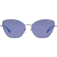 Vogue Women's Sunglasses - Top Mauve/Silver Frame Dark Violet Lens | 0VO4197S 323/7658 ,