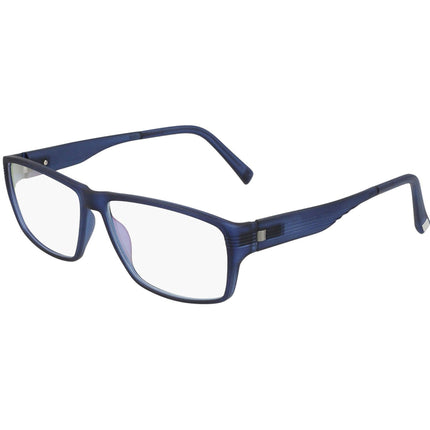 Zeiss Men's Eyeglasses - Demo Lens Blue Injected Rectangular Full Rim | ZS20005 550 ,