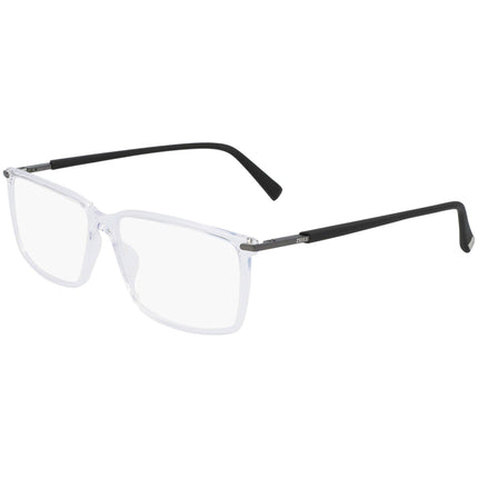 Zeiss Men's Eyeglasses - Demo Lens Crystal Clear Injected Square Full Rim | ZS20026 290 ,