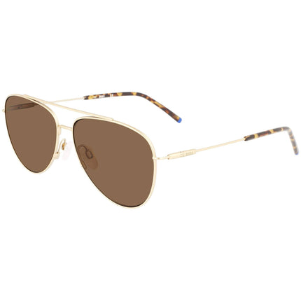 Zeiss Men's Sunglasses - Brown Lens Satin Gold Titanium Frame | ZS22107SP 717 ,