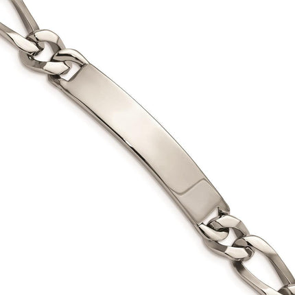 Stainless Steel Polished Large ID Bracelet ,