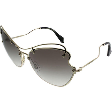 Miu Miu Women's Sunglasses - Gold and Black Butterfly | MIU MIU 0MU 56RS ZVN0A761 ,