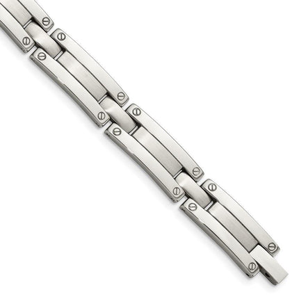 Stainless Steel Brushed and Polished 8.5in Bracelet ,