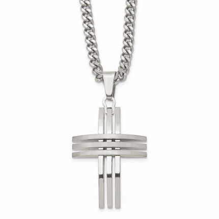Stainless Steel Cross Necklace ,