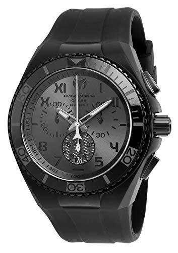 Technomarine TM-115008 Men's Cruise California Black Dial Black Strap Chronograph Dive Watch ,