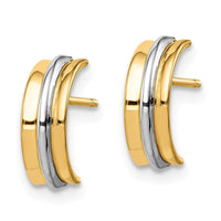 Madi K Kid's 14k w/Rhodium Post Earrings ,