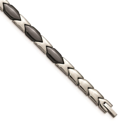 Titanium Black Ceramic 7.5in Bracelet ,
