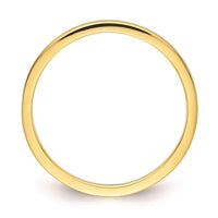 10K Gold 1.2mm Flat Satin Stackable Band ,