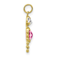 10k October Boy Birthstone Charm ,