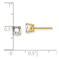 14k 5mm Cubic Zirconia Earrings ,