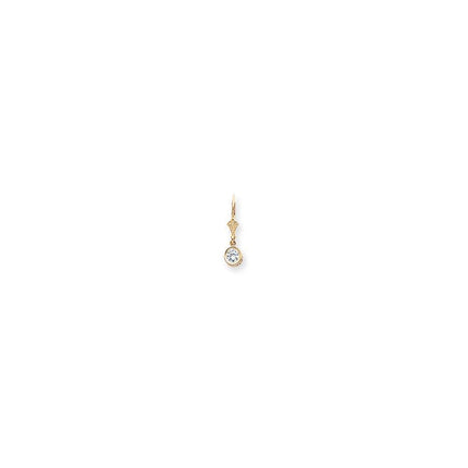14k 5mm Round Leverback Earring Mountings No Stones Included ,