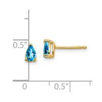 14k 5x3 Pear Earring Mountings No Stones Included No Backs ,