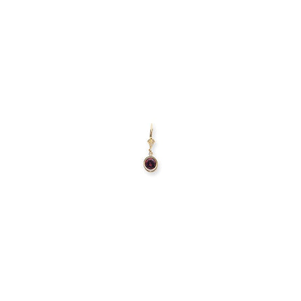 14k 6mm Round Leverback Earring Mountings No Stones Included ,
