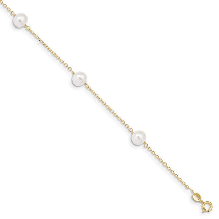 14k 9 inch FW Cultured Pearl Anklet ,