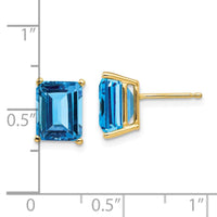 14k 9x7 Emerald Earring Mountings No Stones Included No Backs ,