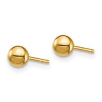 14K Bar and Ball Post Earrings Set ,