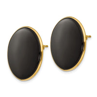 14k Black Onyx Earrings ,