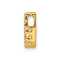 14k Diamond Initial I Charm ,