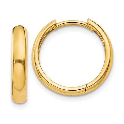 14k Hinged Hoop Earrings ,