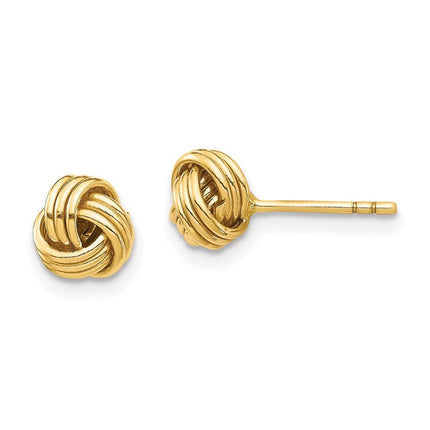 14K Love Knot Post Earring ,