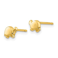 14k Mini Turtle Earrings ,