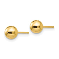 14k Polished 5mm Ball Post Earrings ,