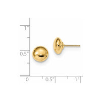 14k Polished Button Post Earrings ,
