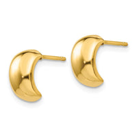 14k Polished Fancy Post Earrings ,