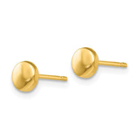 14k Polished Half Ball Post Earrings ,