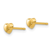 14k Polished Heart Post Earrings ,